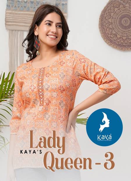 Lady Queen 3 By Kaya Summer Special Printed Ladies Short Top Wholesalers In Delhi
 Catalog